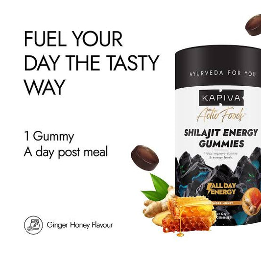 Kapiva Shilajit Energy Gummies | 60Gummies