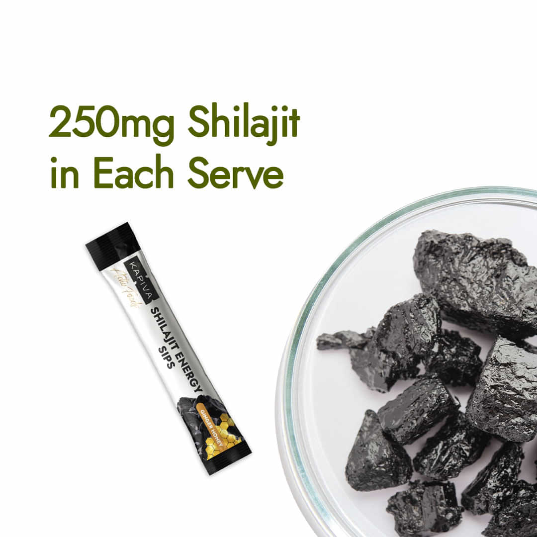 Kapiva Shilajit Energy Sips | 30 Sachets