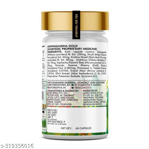 Kapiva Ashwagandha Gold | 60 Capsules