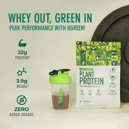 bGREEN Plant Protein Pea Protein Isolate
1kg โข Chocolate