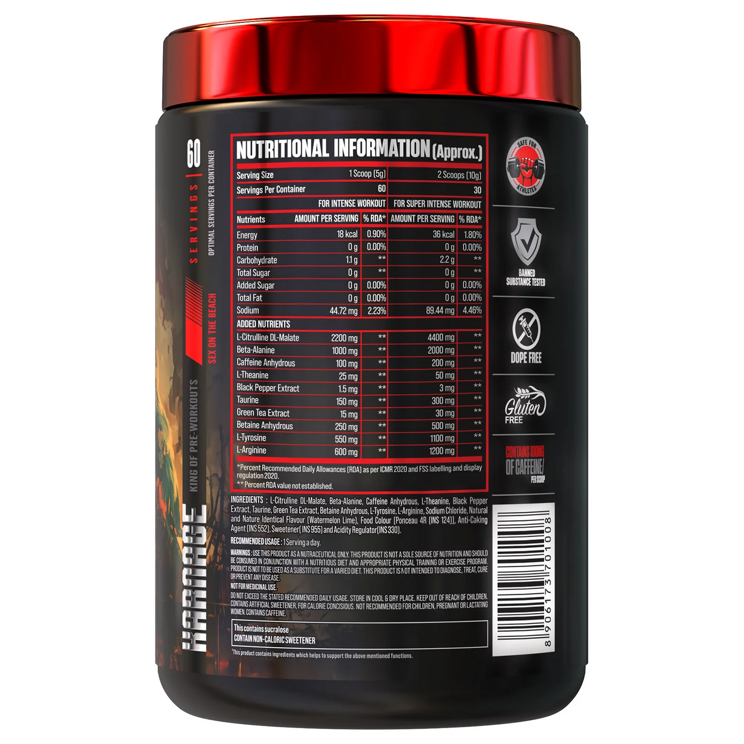 Bigmuscles Nutrition Karnage Pre workout (60 Servings),| 300g