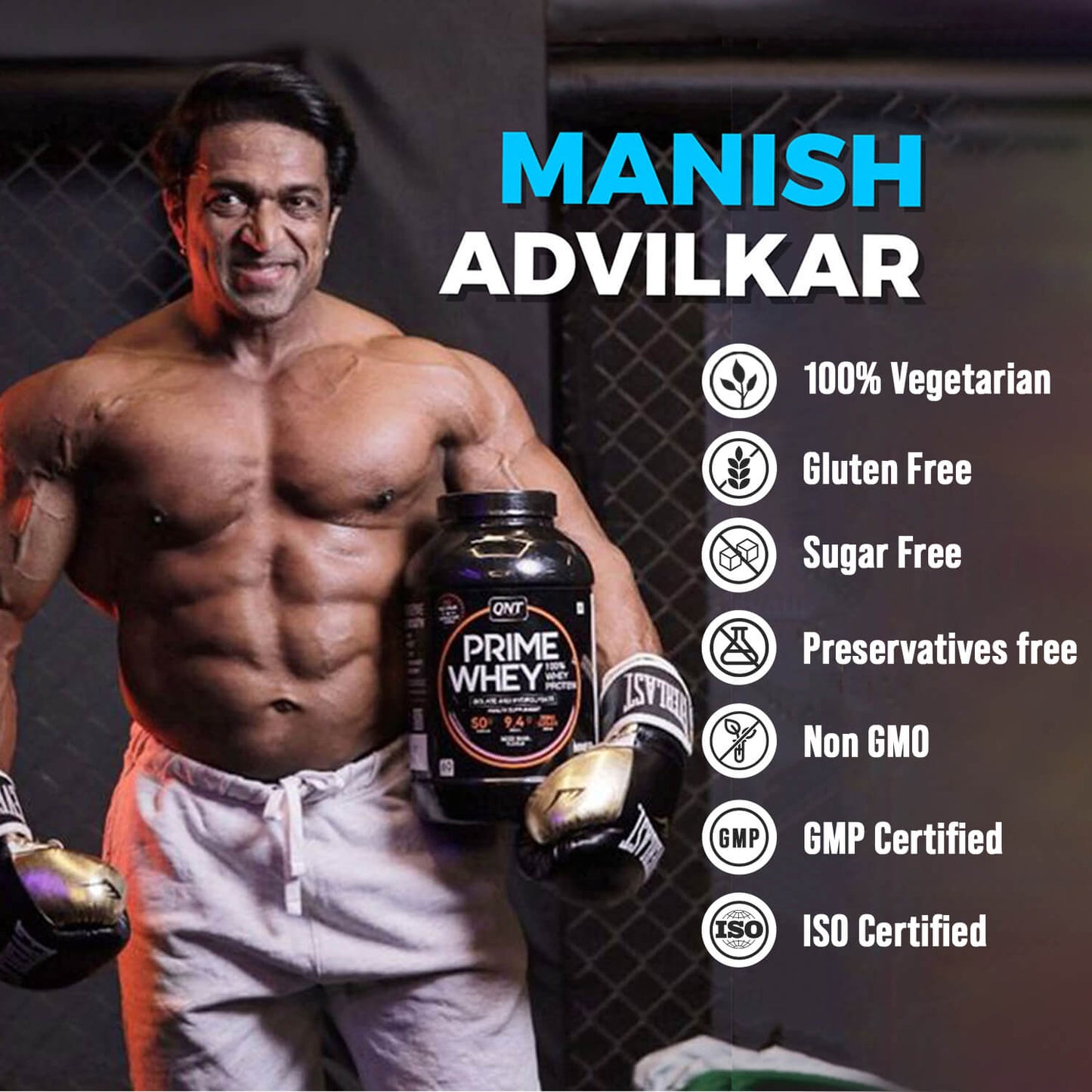 QNT PRIME WHEY TRIPLE BLEND ISOLATE PROTEIN | IRISH CHOCOLATE, 2 KG