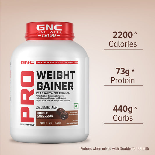 GNC Pro Performance Weight Gainer | Double Chocolate | 3KG