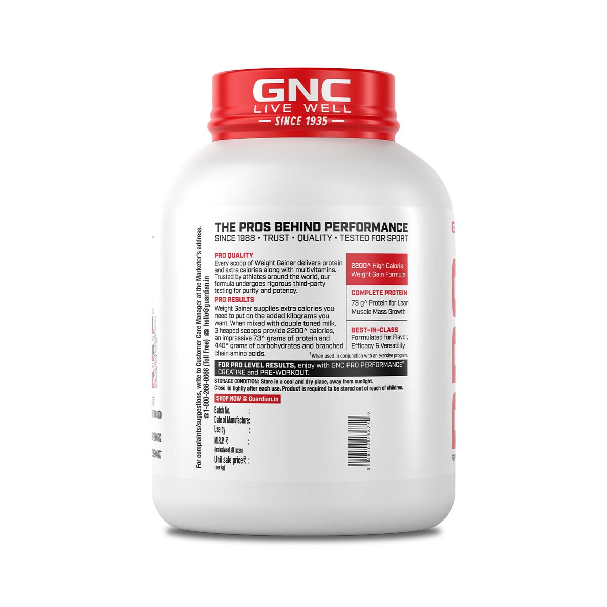 GNC Pro Performance Weight Gainer | Double Chocolate | 3KG