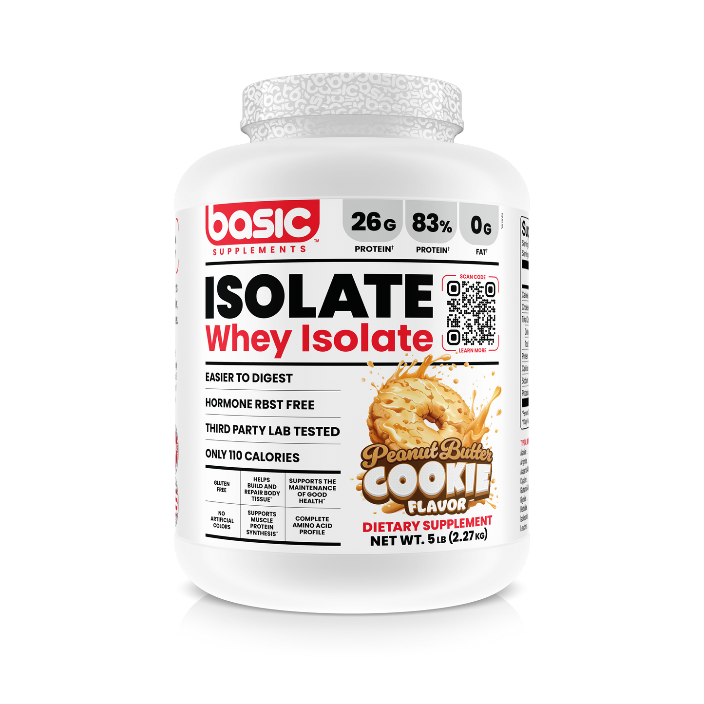 Basic Supplements - ISOLATE | PEANUT BUTTER COOKIE FLAVOR
