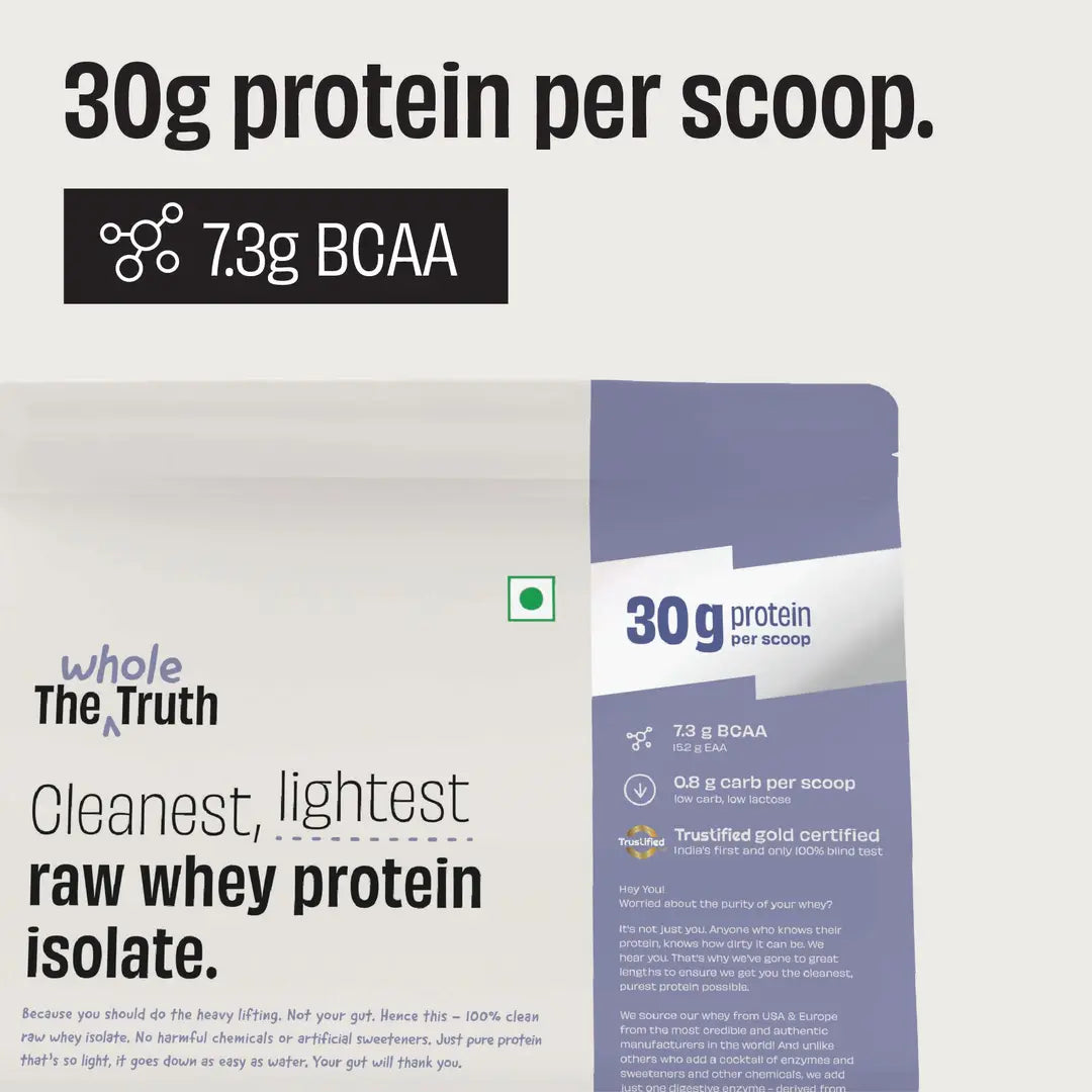 The Whole Truth Unflavoured 30 g Pure Whey Protein Isolate