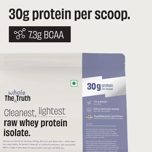 The Whole Truth Unflavoured 30 g Pure Whey Protein Isolate