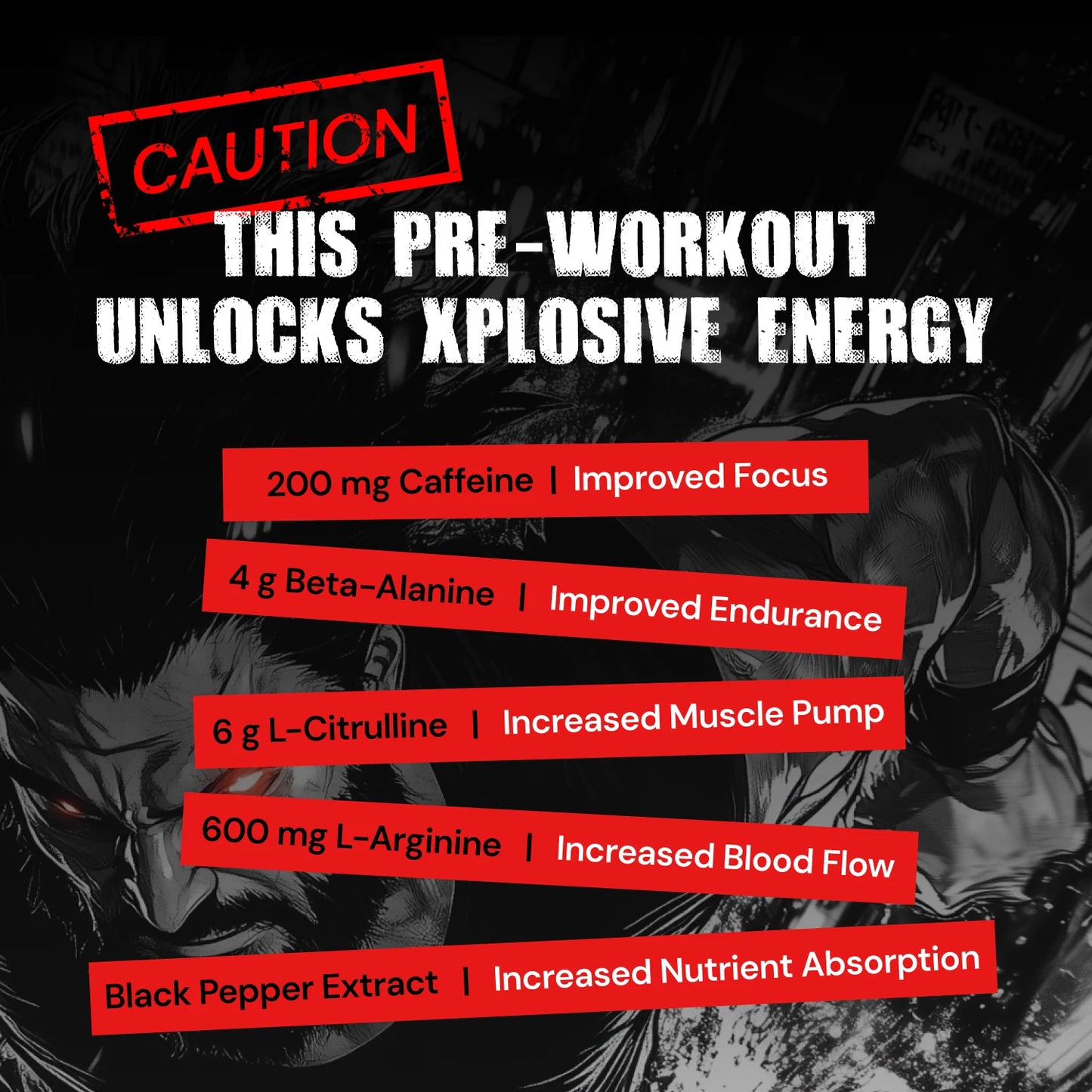 Nutrabay RageX Pre-Workout | L-Citrulline, Beta-Alanine, Caffeine & Black Pepper Extract | Energy, Focus & Pump - 360 gm (0.79 Lb)