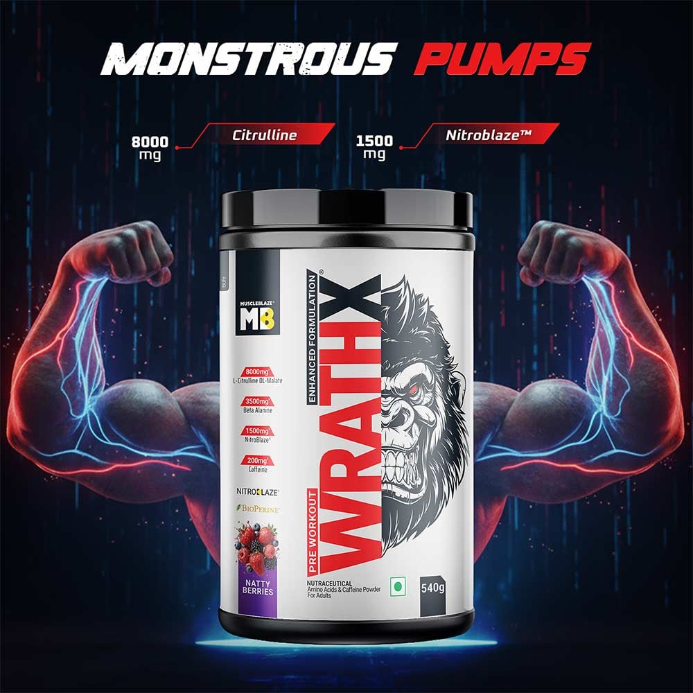 MuscleBlaze Pre Workout WrathX