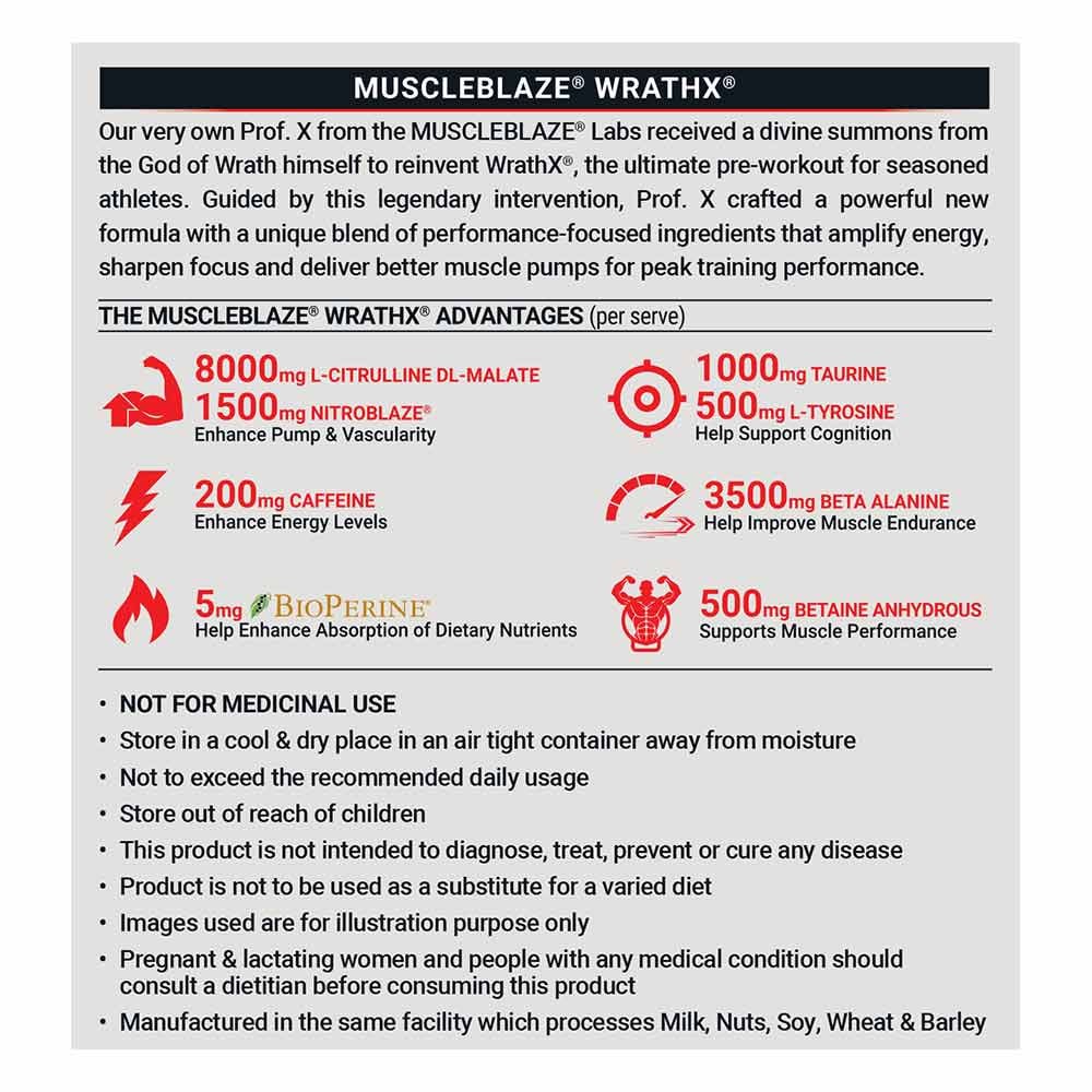 MuscleBlaze Pre Workout WrathX