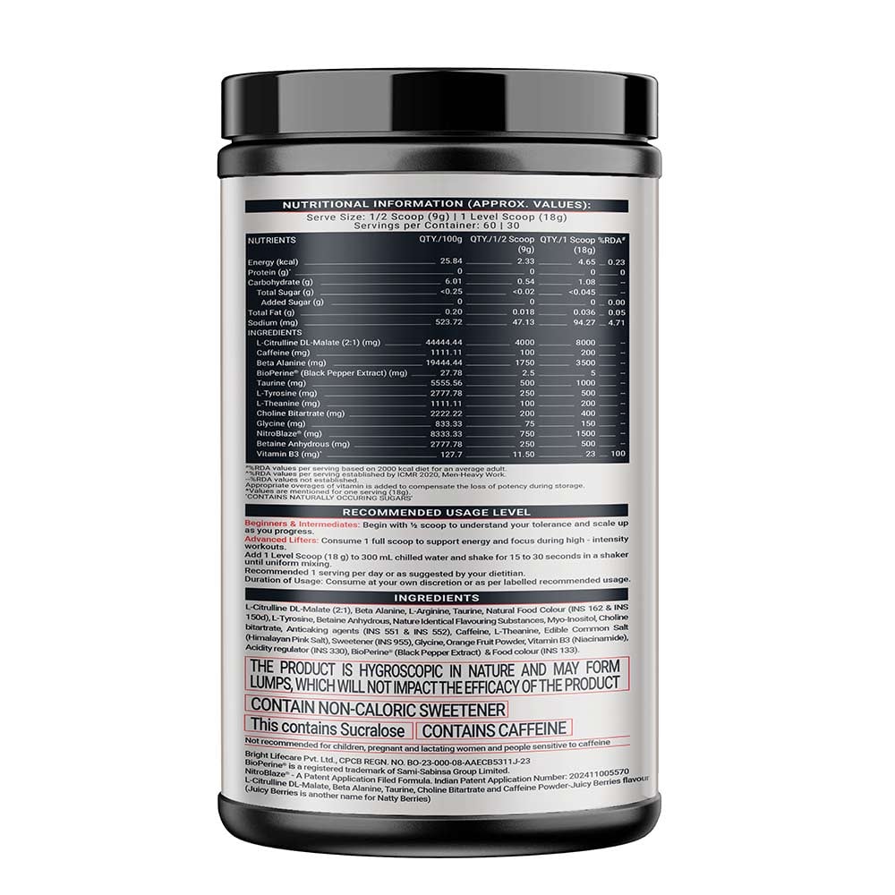 MuscleBlaze Pre Workout WrathX