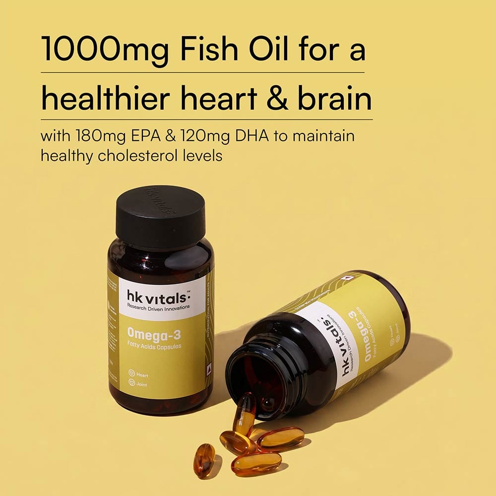 HK Vitals Omega-3 1000mg with 180mg EPA & 120mg DHA 90caps