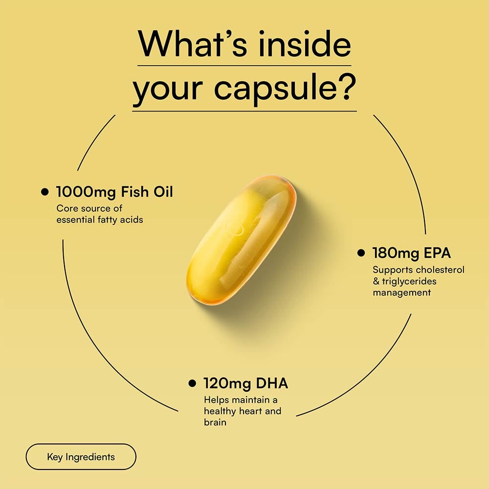 HK Vitals Omega-3 1000mg with 180mg EPA & 120mg DHA 90caps