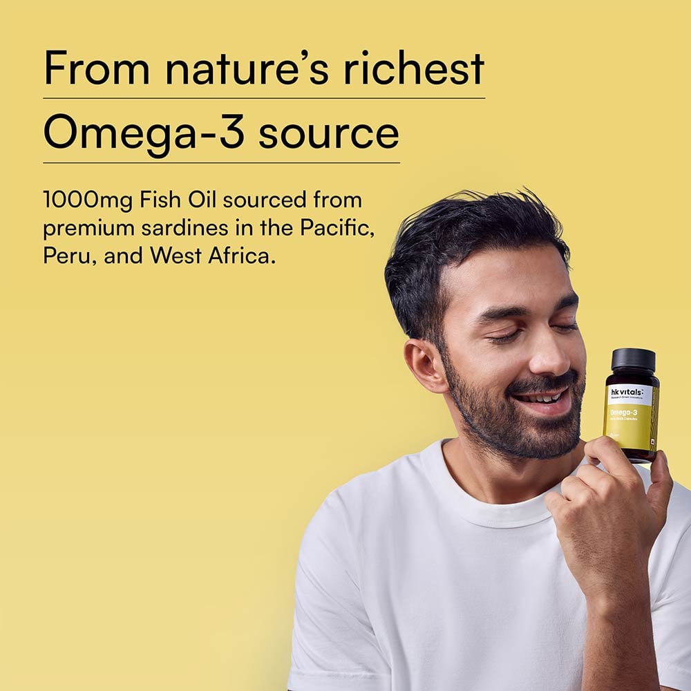 HK Vitals Omega-3 1000mg with 180mg EPA & 120mg DHA 90caps