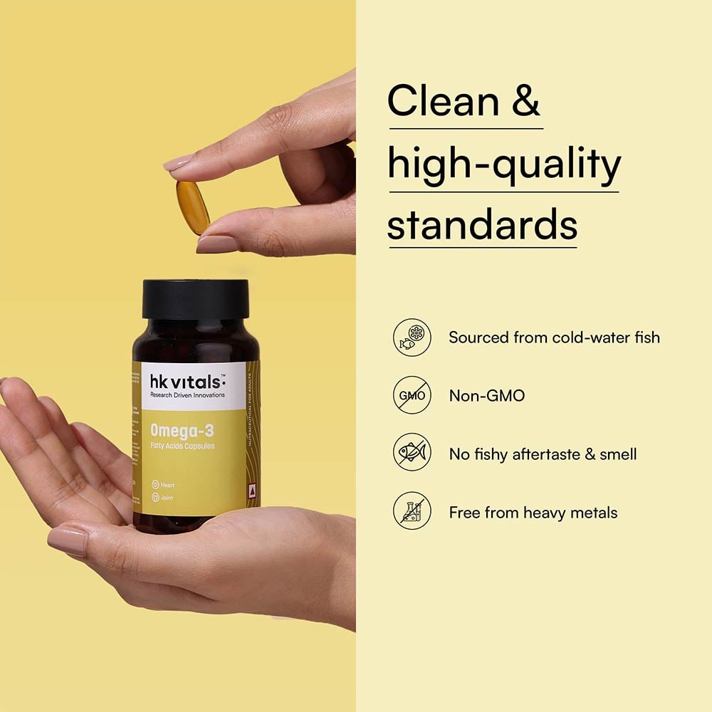 HK Vitals Omega-3 1000mg with 180mg EPA & 120mg DHA 90caps
