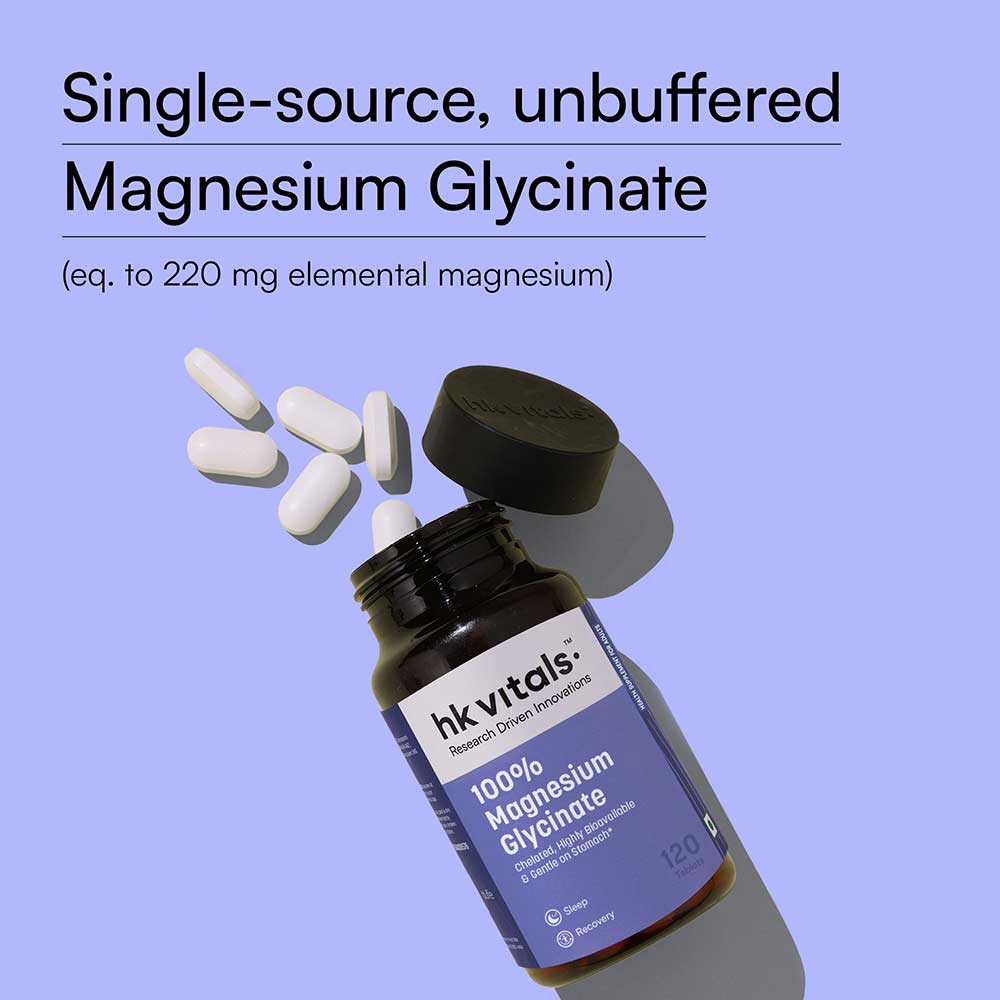 HK Vitals 100% Magnesium Glycinate
120 tablet(s)