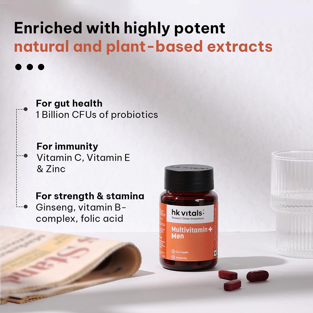 HK Vitals Multivitamin+ Men
Unflavoured • 60 tablet(s)