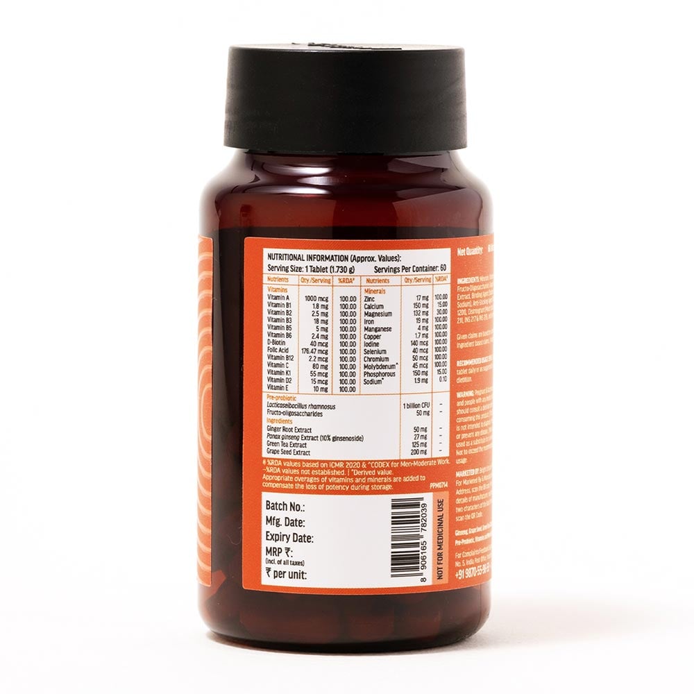 HK Vitals Multivitamin+ Men
Unflavoured • 60 tablet(s)