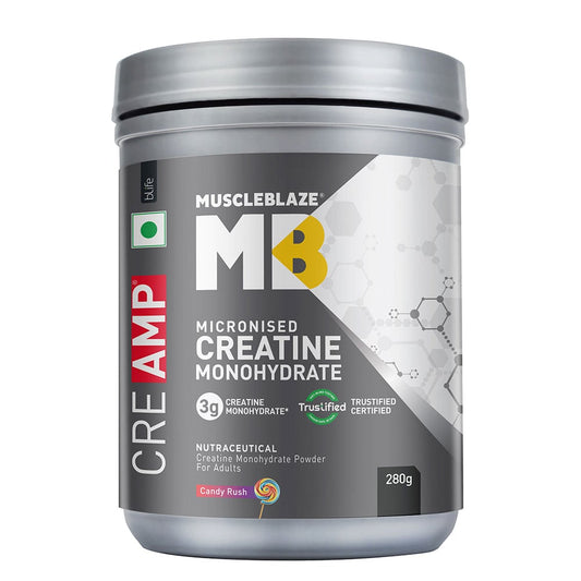 MuscleBlaze CreaAMP Micronized Creatine Monohydrate – Flavoured