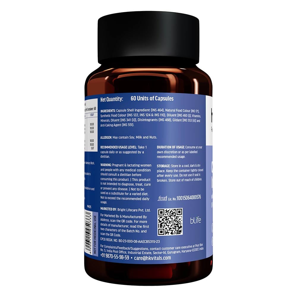 HK Vitals Chelated Iron +, 60 capsules