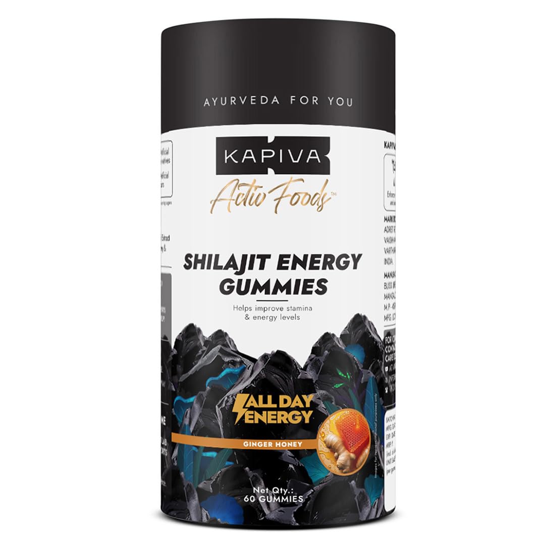 Kapiva Shilajit Energy Gummies | 60Gummies