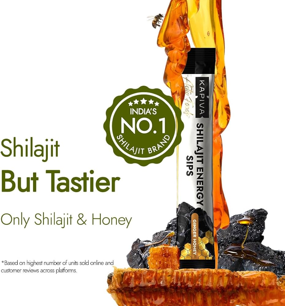 Kapiva Shilajit Energy Sips | 30 Sachets