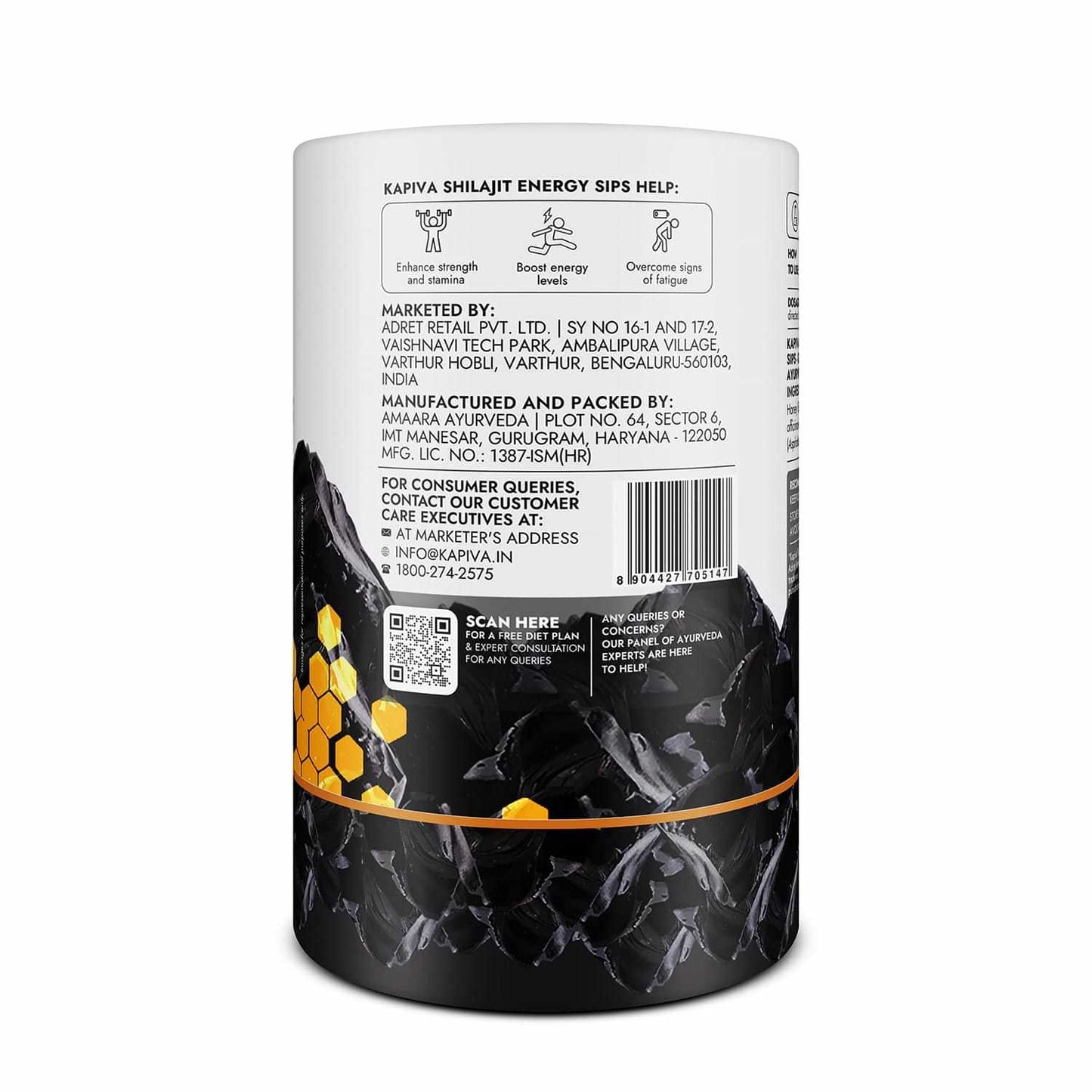 Kapiva Shilajit Energy Sips | 30 Sachets