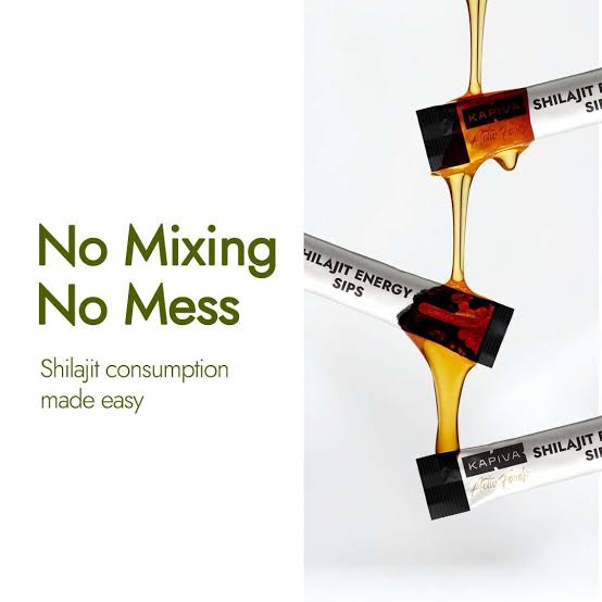 Kapiva Shilajit Energy Sips | 30 Sachets
