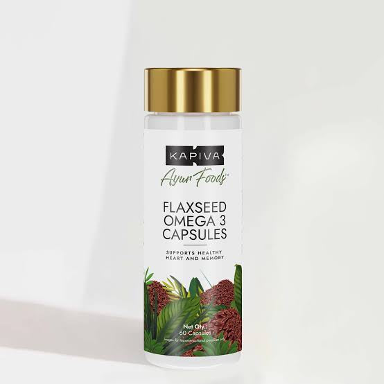 Kapiva Flaxseed Omega 3 capsules | 60 Capsules