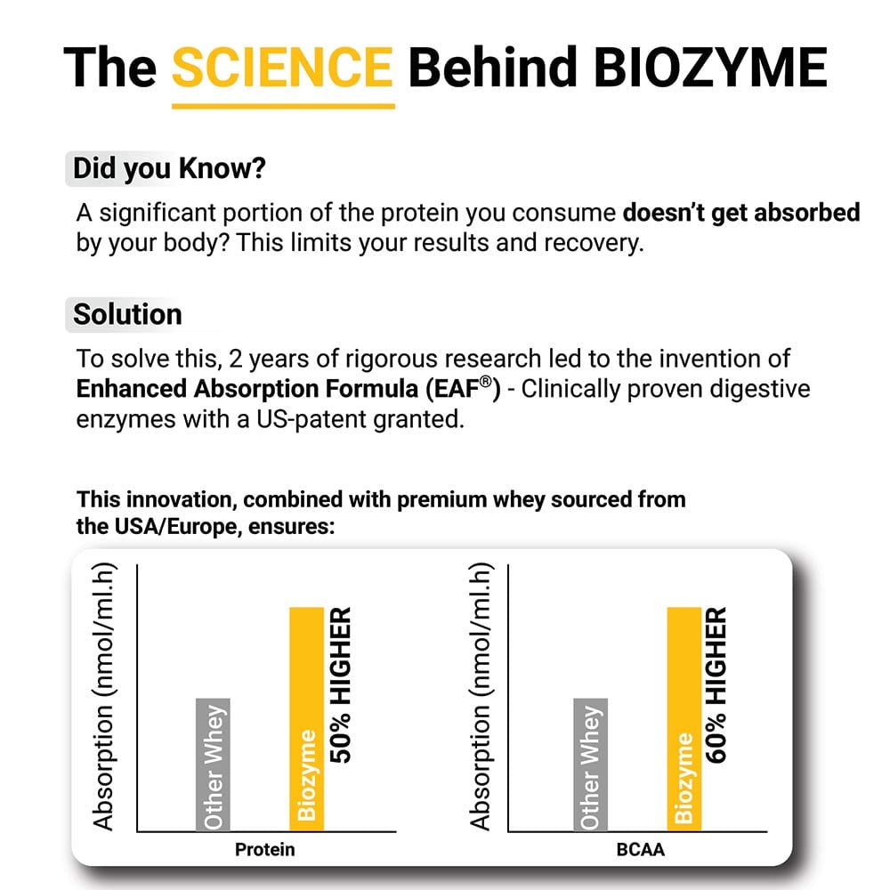 MuscleBlaze Biozyme Gold 100% Whey | 2kg • Double Rich Chocolate