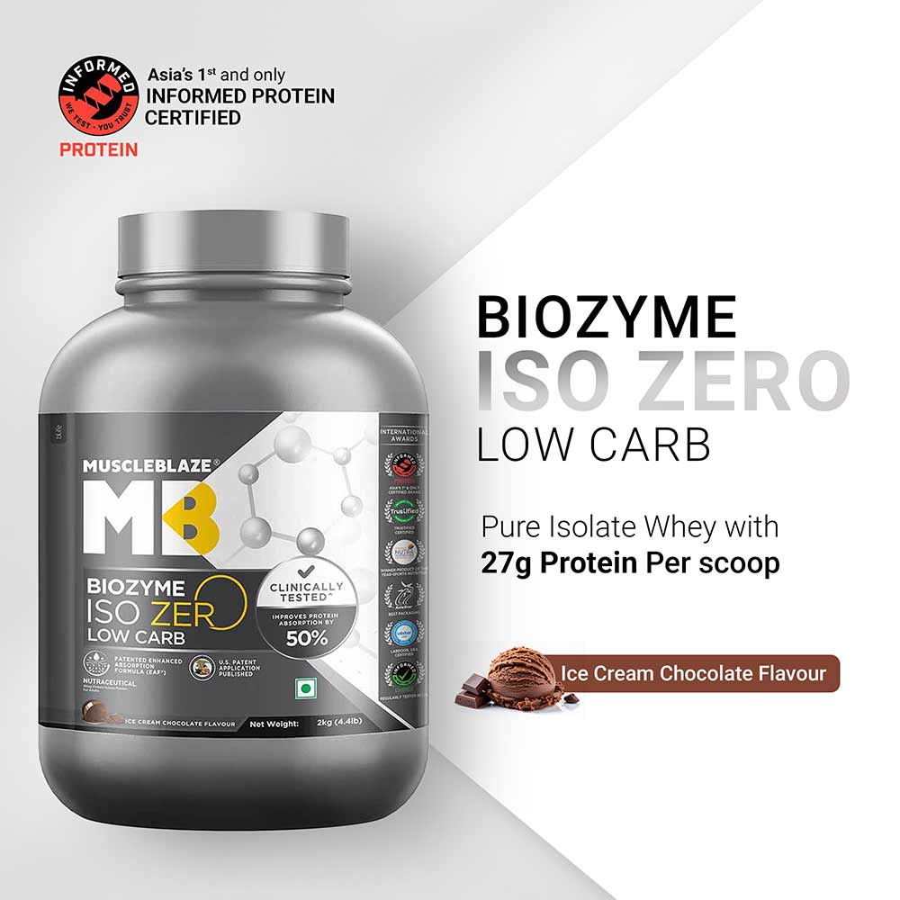 MuscleBlaze Biozyme Iso-Zero Low Carb