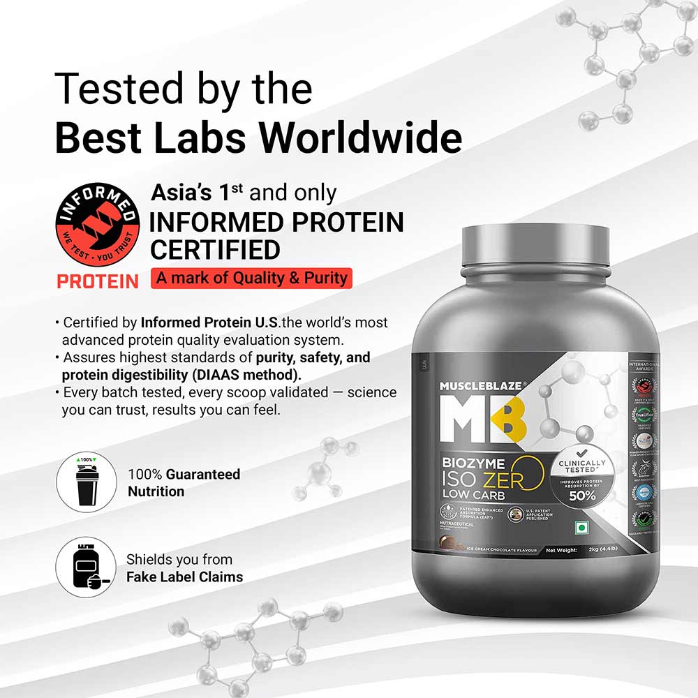 MuscleBlaze Biozyme Iso-Zero Low Carb