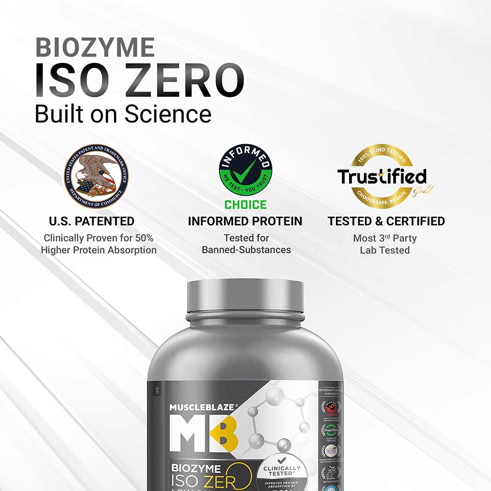 MuscleBlaze Biozyme Iso-Zero Low Carb