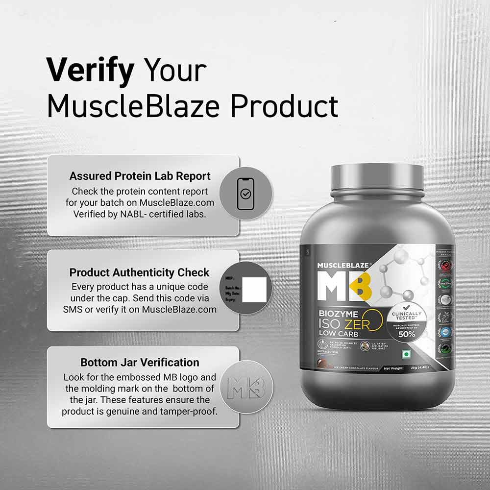 MuscleBlaze Biozyme Iso-Zero Low Carb
