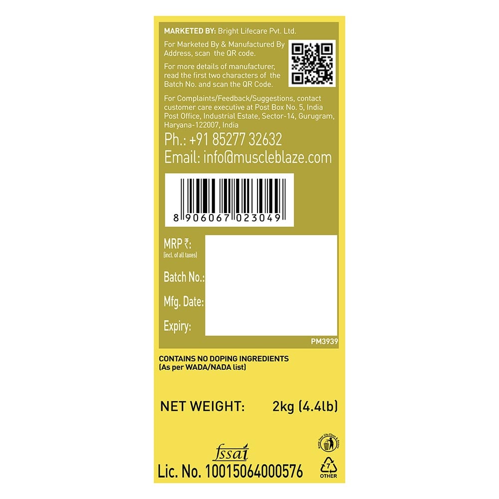 MuscleBlaze Whey Gold 100% Whey Protein Isolate