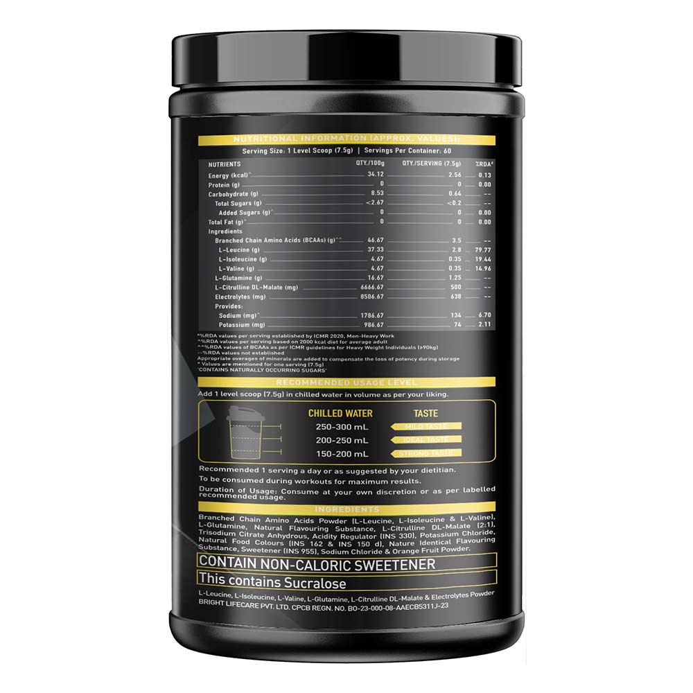 MuscleBlaze BCAA Gold 8:1:1 Amino Acids Supplements