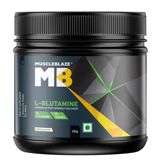 MuscleBlaze L-Glutamine
250g • Unflavoured