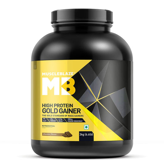 MuscleBlaze High Protein Gold Gainer
3kg • Chocolate