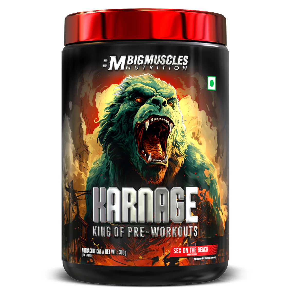 Bigmuscles Nutrition Karnage Pre workout (60 Servings),| 300g