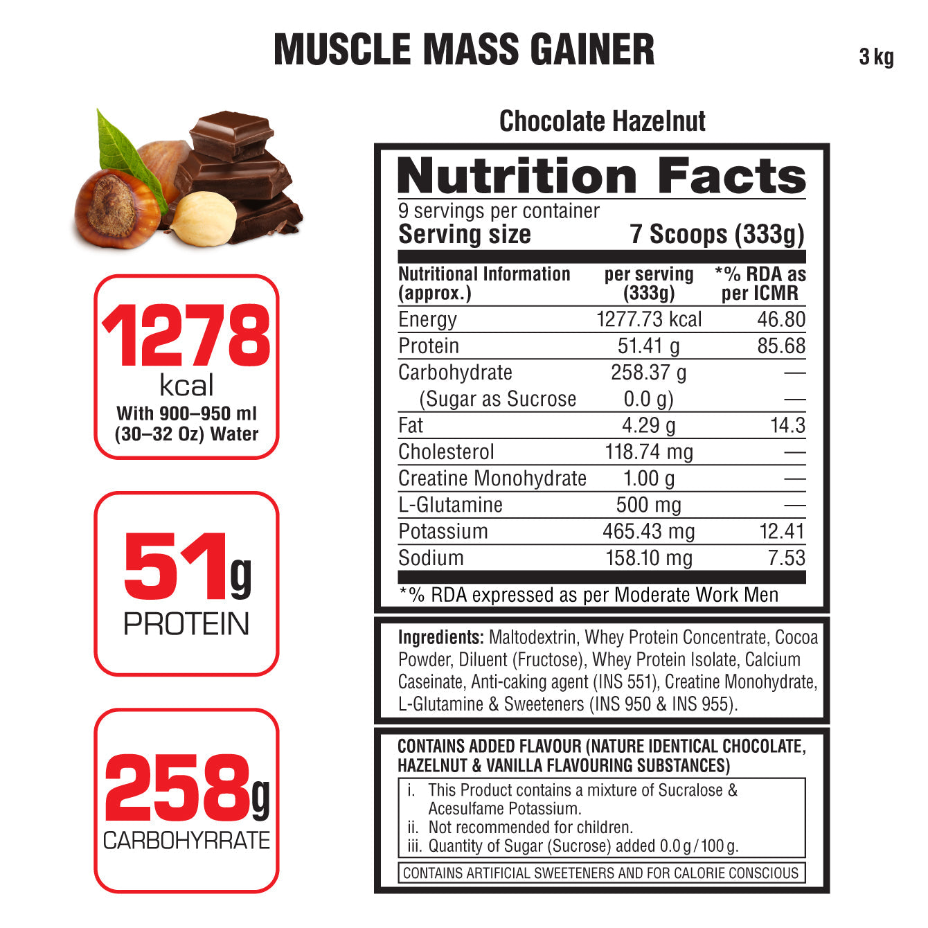 Labrada Muscle Mass Gainer 3KG