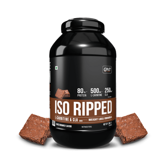 QNT ISO RIPPED WHEY ISOLATE PROTEIN | CHOCO BROWNIE, 2 KG