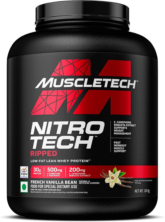 MUSCLETECH™ NITRO-TECH™ RIPPED WHEY
,1.81 Kg (4Lbs),Chocolate Fudge Brownie,43 Servings
