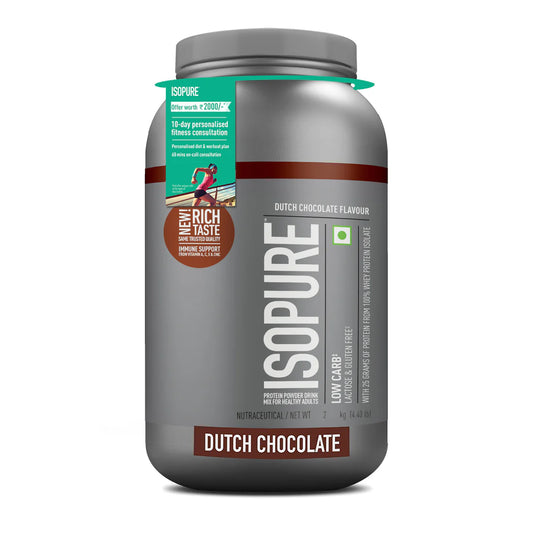 Isopure Whey Protein Isolate Powder with Vitamins for Immune Support