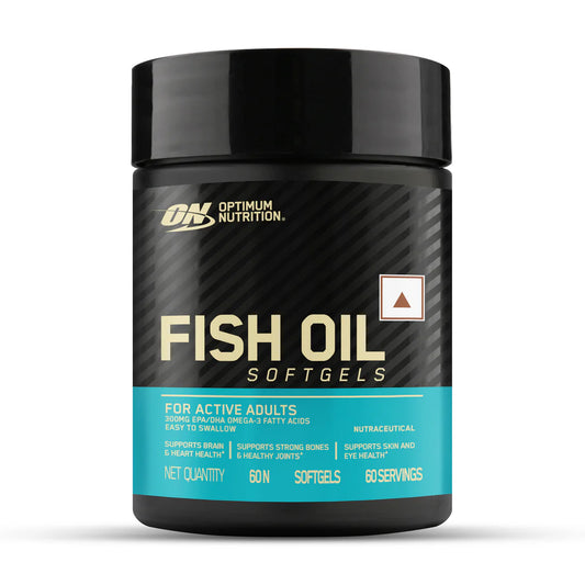 Optimum Nutrition (ON) Fish Oil - 60 Capsules, 1000 mg Fish Oil, 180 mg EPA, 120mg DHA