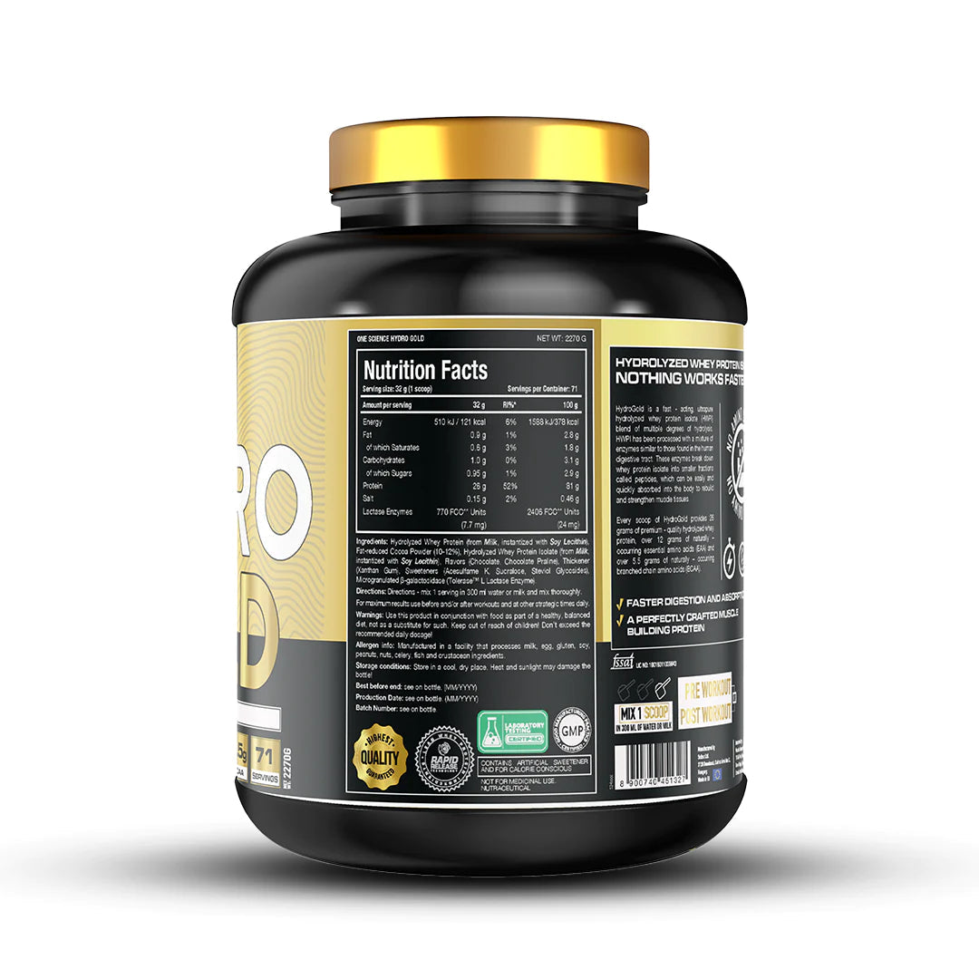 One Science Nutrition Hydro Gold 5lbs, 2.27kg | 71Servings