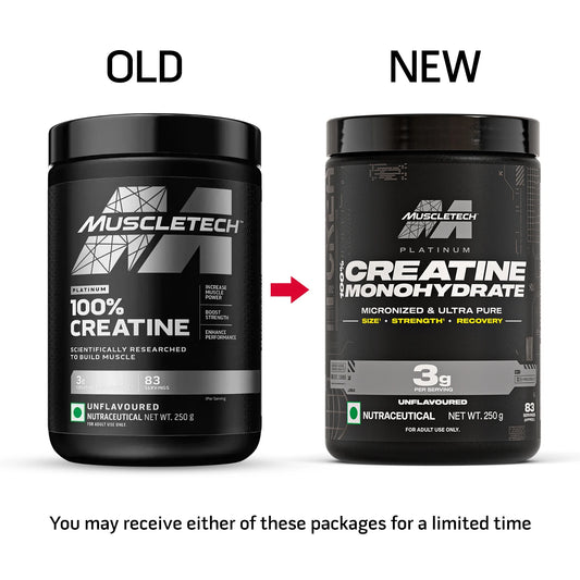 MuscleTech Platinum 100% Creatine - 250 gm | Unflavoured