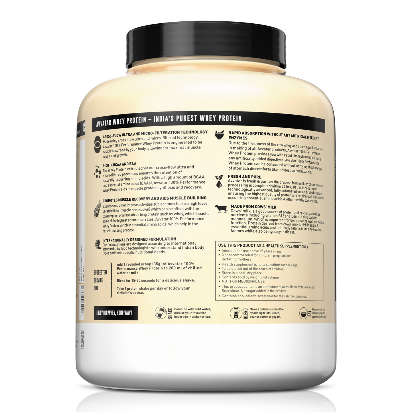 Avvatar 100% Performance Whey | 2 Kg