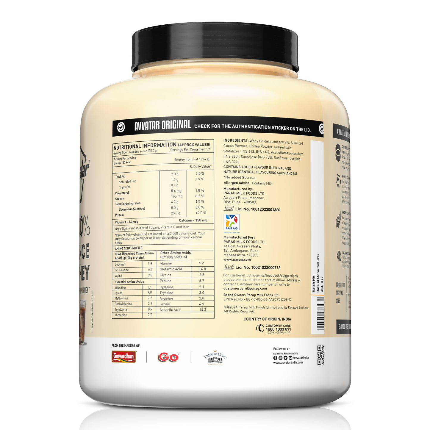 Avvatar 100% Performance Whey | 2 Kg