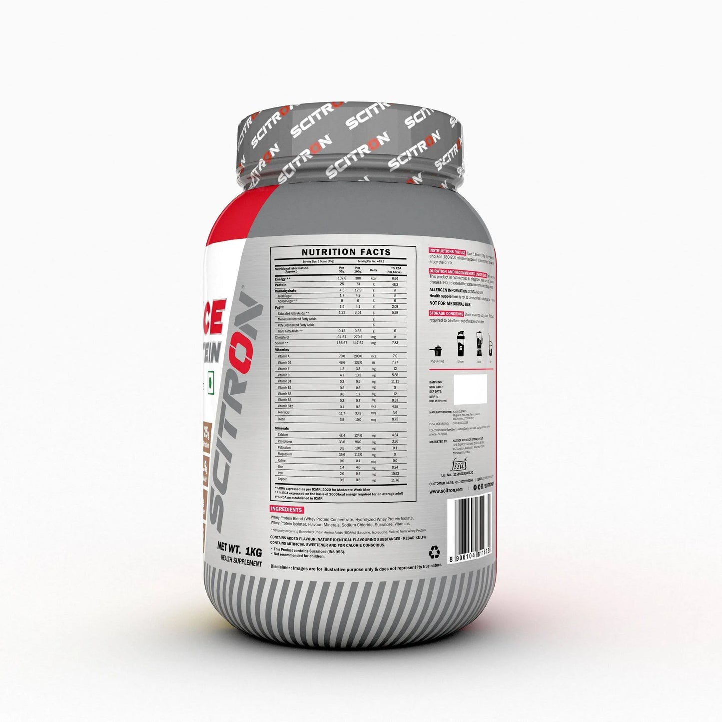 Advance Whey Protein with 20 Vitamins & Minerals | 1KG