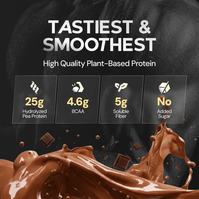 Nutrabay Gold Pea Protein - 1 kg (2.2 lb), Rich Chocolate Creme
